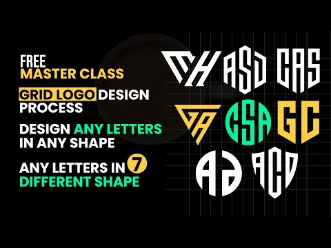 How to Design Logo Letters in Any Shape | Monogram Logo Tutorial | Adobe Illustrator Masterclass