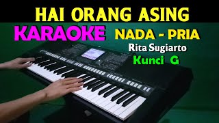 Download lagu ORANG ASING - Rita Sugiarto | KARAOKE Nada Pria | G=DO mp3