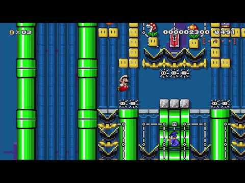 深淵の砦　Skewer Fortress by Keine ケイ#2 - Super Mario Maker - No Commentary 1bp
