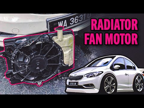 Kia Cerato Radiator Fan Motor Replacement + Coolant Change DIY