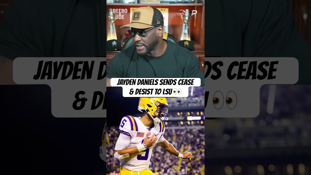 #JaydenDaniels is feeling a little entitled after sending LSU a cease & desist order 👀 #DeeboAndJoe