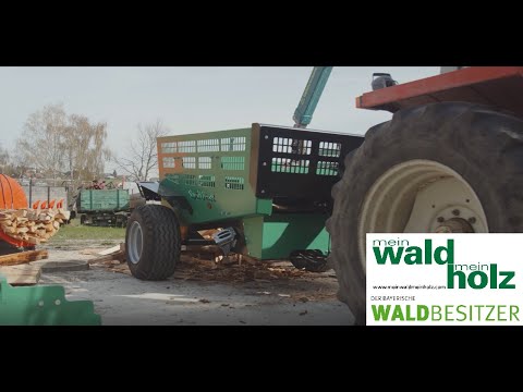 SpaltFast, the log splitter for large logs from BaSt-Ing