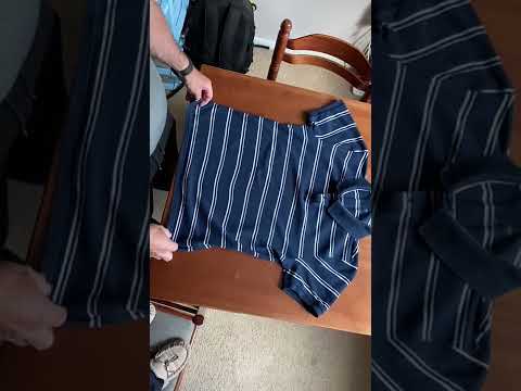 .         How to fold Polo shirt        Life hacks  for travel purposes