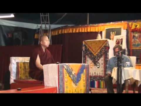 Tenga Rinpoche presents Sangter Tulku Rinpoche