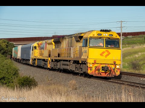 Trackside: Pacific National Grain Trains & Aurizon's 7MP1 TGE Superfreighter- 17/6/23
