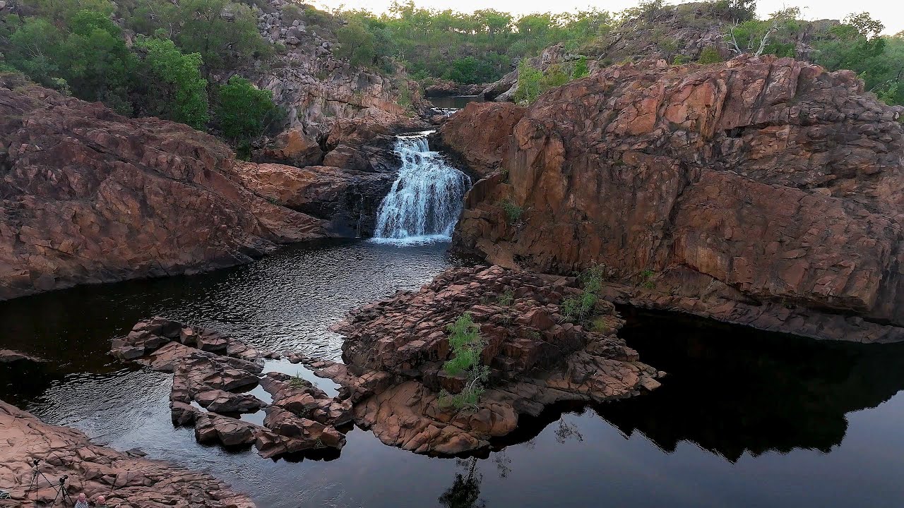 Experience the eagle eye panoramas of Edith Falls.