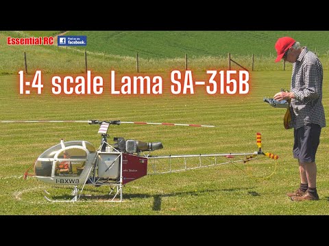 HUGE 1:4 scale Lama 315B radio controlled (RC) helicopter