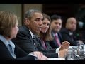 President Obama Meets with Key Advisers on the U.