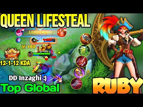 RUBY BEST BUILD IN 2022 | TOP GLOBAL RUBY DD Inzaghi :) - MOBILE LEGENDS