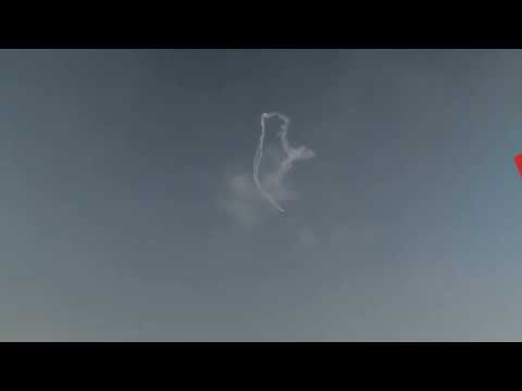 YAK-110 JET-BOOSTED AEROBATICS AT THE PACIFIC AIRSHOW GOLD COAST//YAK-110 DRAWING IN THE AIR//