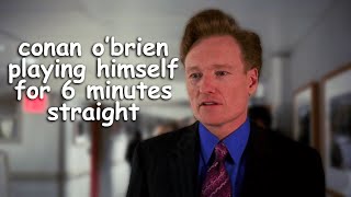 conan o'brien playing himself for six minutes straight | The Office US & 30 Rock | Comedy Bites
