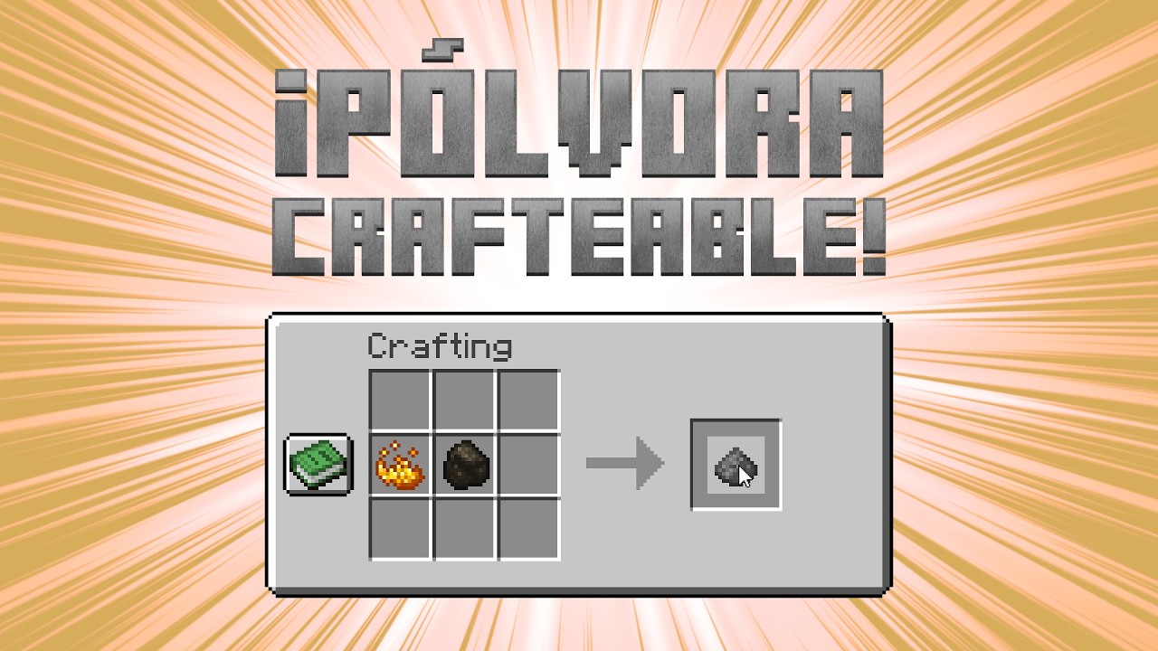 ¿Debería poderse craftear la pólvora?