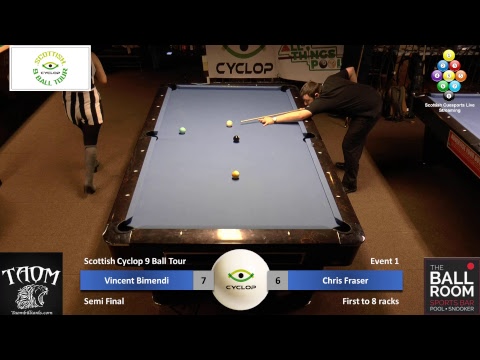 Scottish Cyclop 9 Ball Tour Event 1 - Semi Final