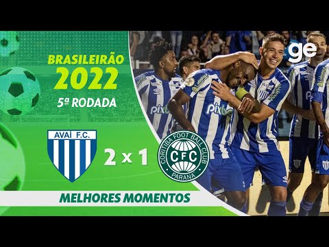 AVAÍ 2 X 1 CORITIBA | MELHORES MOMENTOS | 5ª RODADA BRASILEIRÃO 2022 | ge.globo