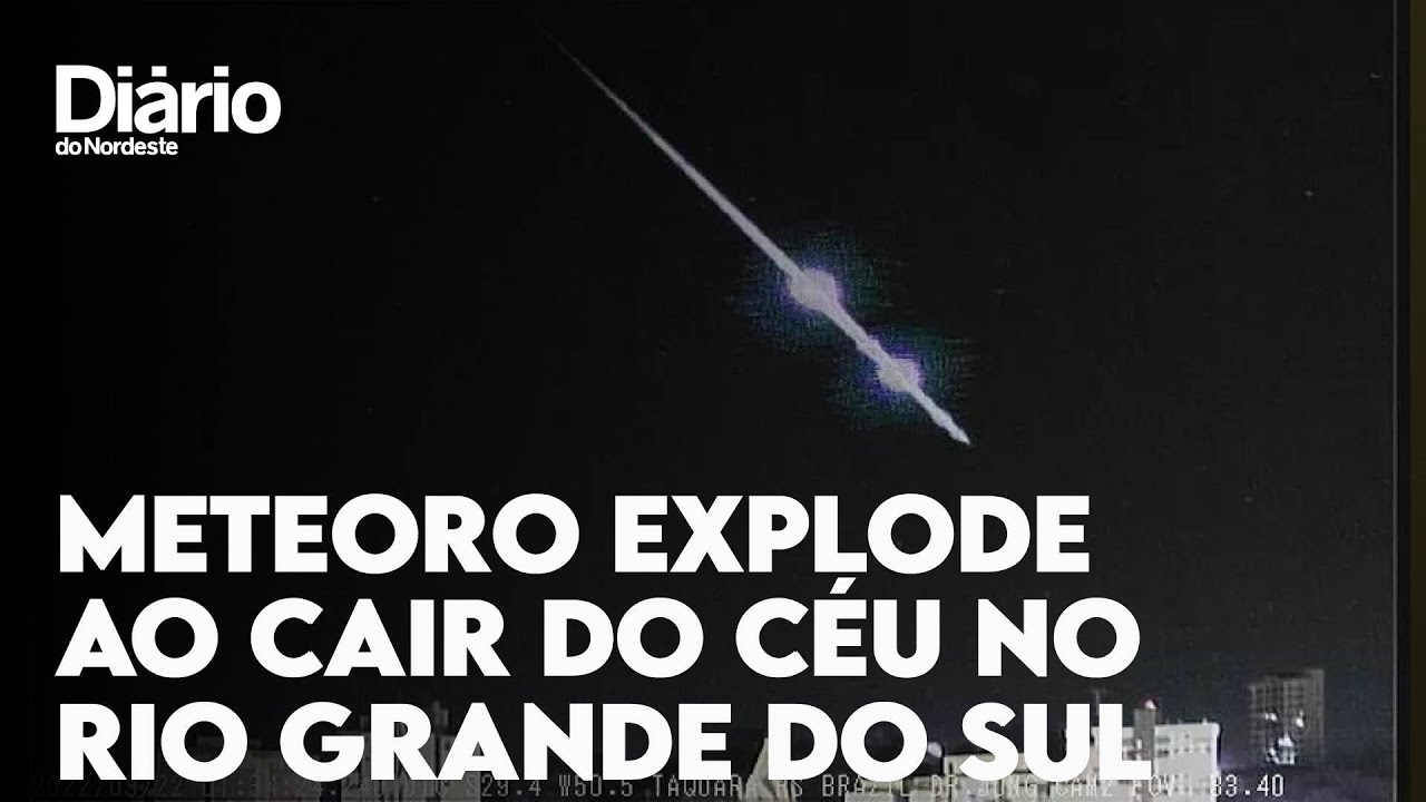 Imagem da notícia: Meteoro explode duas vezes ao cair sobre o Rio Grande do Sul