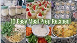 10 EASY Meal Prep Recipes for Busy Weeks! Healthy, Family-Friendly, & SO Good! Cook With Me