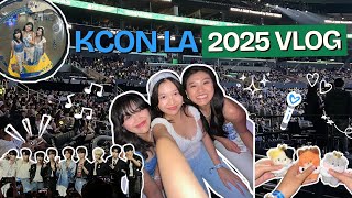 KCON LA 2025 VLOG (convention, k-beauty booths, concert, & interacting w/ idols) 🤩🎶🩵
