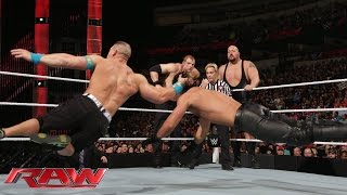 John Cena vs. Seth Rollins, Big Show &amp; Kane - 3-on-1 Handicap Match: Raw, January 19, 2015