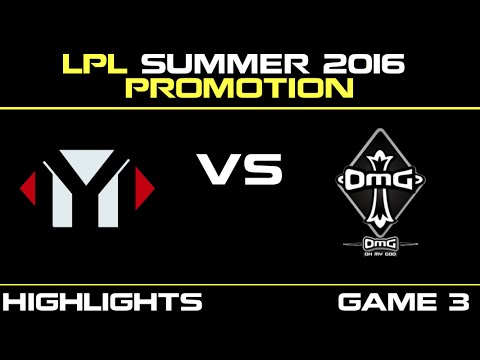YM vs OMG Game 3 Highlights Tencent LPL summer Promotion 2016 Finals Young Miracles vs Oh My God