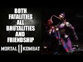 Mortal Kombat 11 Both Fatalities ALL 11 Brutalities Friendship For Mileena 1080P 60FPS