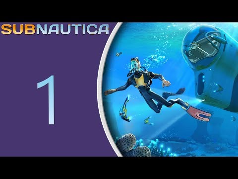 Subnautica "Chill" Gameplay Feb. 10, 2019 pt1 - Stranded and VERY Wet
