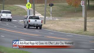Anti-Road Rage Act Goes Into Effect September 1st