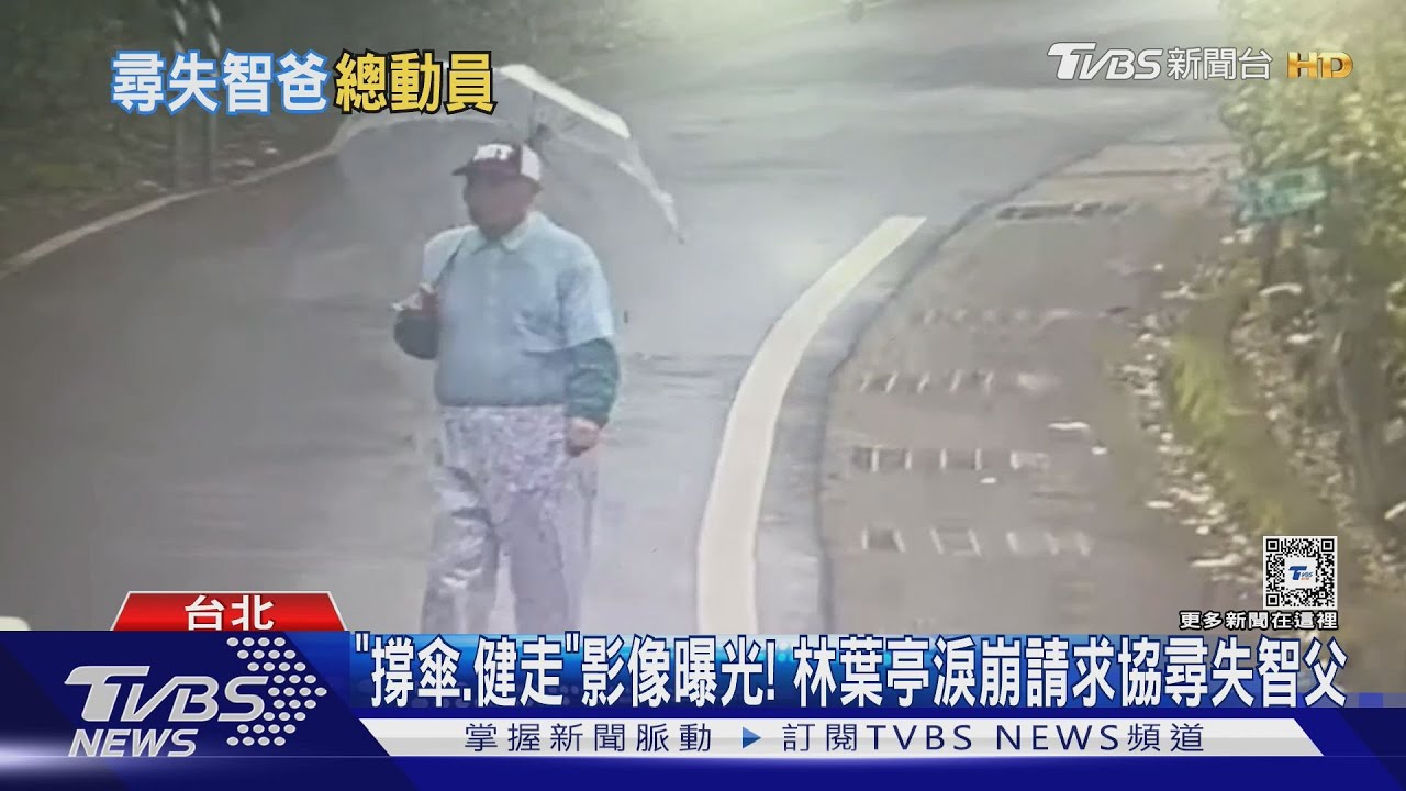 「撐傘、戴MIT帽」影像曝光!林葉亭淚崩請求協尋85歲失智爸