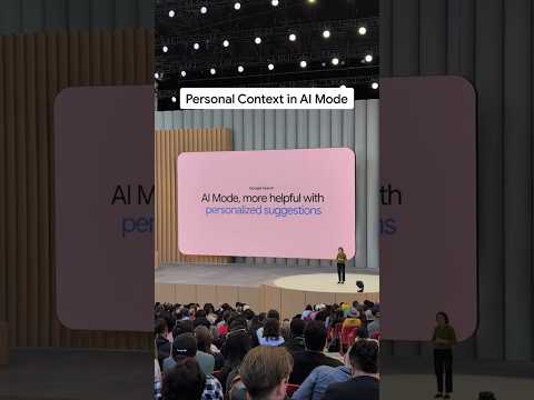This summer, AI Mode in Labs will be able to give you personalized suggestions. #GoogleIO