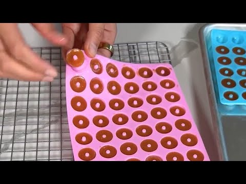 Homemade Healthier Peach Ring Gummies 🍑