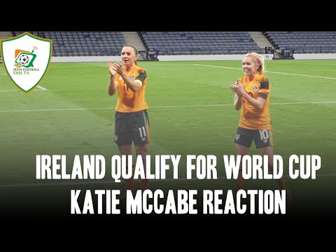 Republic of Ireland WNT 0-1 Scotland | Katie McCabe reaction | Were going to the World Cup
