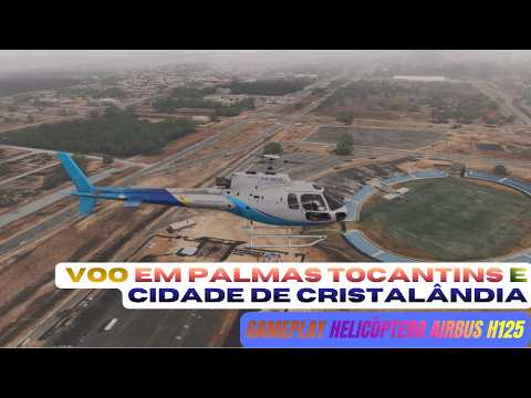 Voo em Palmas Tocantins  Cidade  Cristalândia de Helicóptero Gameplay - MSFS 2024 I RTX 2060 SUPER
