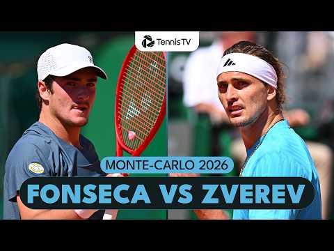 Joao Fonseca vs Alexander Zverev Epic First Match 🍿 | Monte-Carlo 2026 Match Highlights