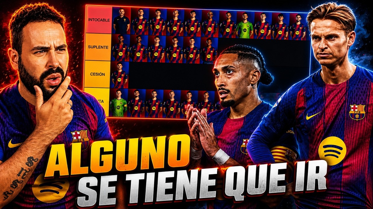 ¿QUIÉN DEBE IRSE y QUEDARSE del BARÇA? DE JONG, ARAUJO, OLMO... | TIER LIST BARCELONA