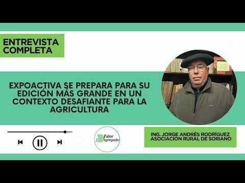 Ing  Agr  Jorge Andrés Rodríguez, Presidente Asociacion Rural De Soriano