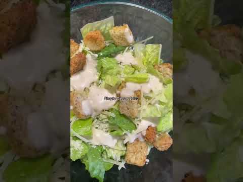 Simple Caesar Salad #caesarsalad #saladrecipe #salads #parmesan #parmesancheese #bellarosacheese