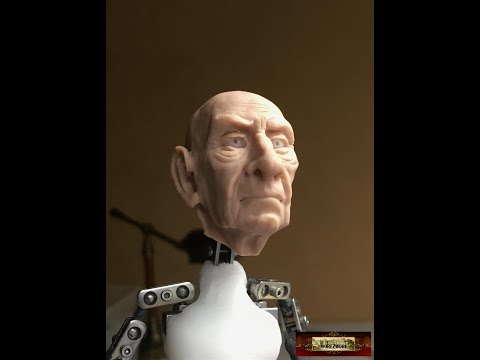 0011 Murdoch Stop Motion Puppet Cosclay Head and Delrin Eyes Test MOREZMORE