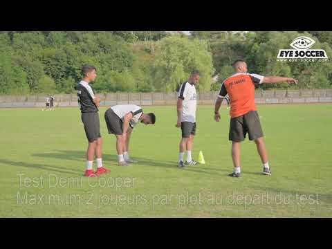 Test VMA endurance demi cooper sur terrain de football