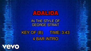 George Strait - Adalida (Karaoke)