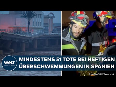 Video Thumbnail: HOCHWASSER IN SPANIEN: Mindestens 51 Tote und viele noch vermisst! | EILMELDUNG
