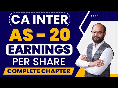 AS 20 Complete Chapter | Earnings Per Share | CA Inter Advanced Accounting | Chandan Poddar | ICAI