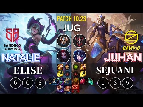 SB Natalie Elise vs OZ Juhan Sejuani Jungle - KR Patch 10.23