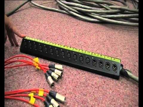 KGV College Music Technology Live Sound Basics 08 Using a snake