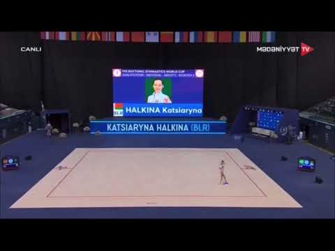 Katsiaryna Halkina ribbon AA WCBaku 2021
