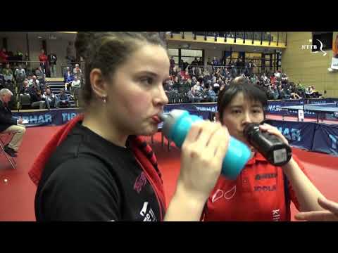 NK 2019 Dames dubbel: Van de Velde/Staps - Ernst/Men