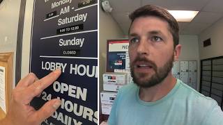 Public ASMR at a quiet Post Office