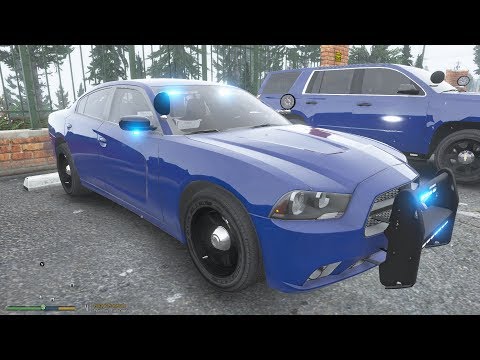 GTA 5 Live PD - Georgia State Patrol - Unmarked Dodge Charger - Night Patrol ( LSPDFR )