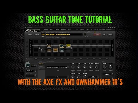 Axe FX bass guitar tone tutorial (pop & rock/metal)