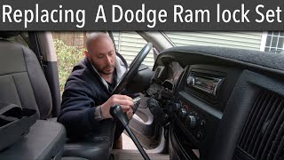 How to replace a Dodge Ram ignition lock and door lock cylinder