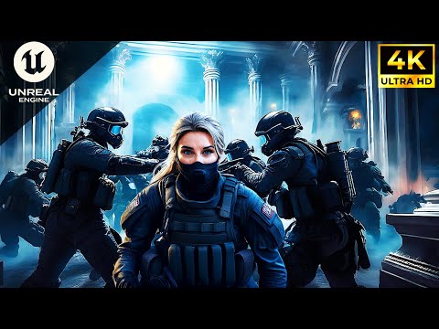 Swat Team RESCUES WEALTHY POLITICIAN From ECO-TERRORIST Group (4K ULTRA REALISTIC GRAPHICS PC)