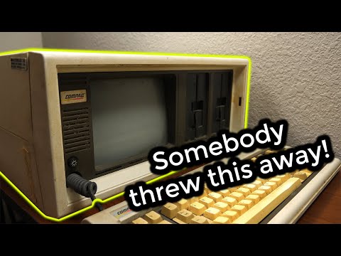 The Trash Picked Compaq Portable 1! - Overview, Cleaning, and Diagnosis (Part 1)